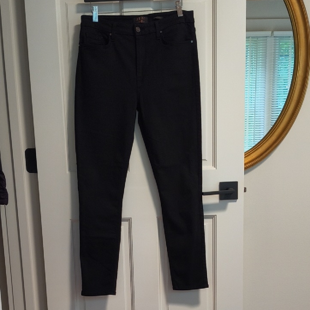 Jen7 Black Ankle Skinny Jeans for Women, Size 10